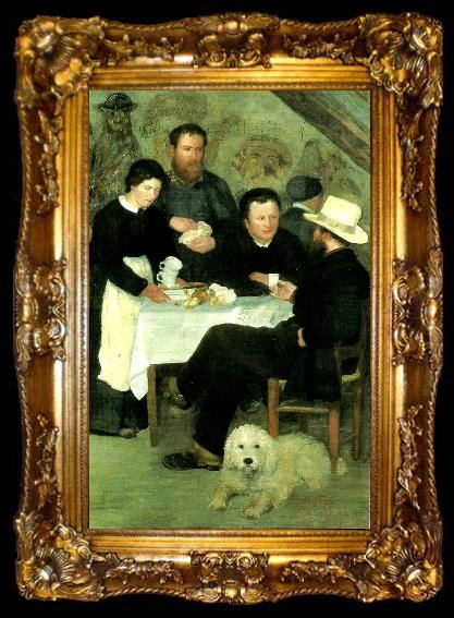 framed  Pierre Auguste Renoir i mor anthonys vardshus, ta009-2
